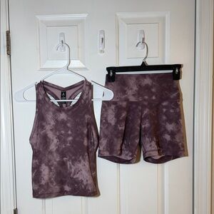 Reflex Mauve Tie-Dye Activewear Set